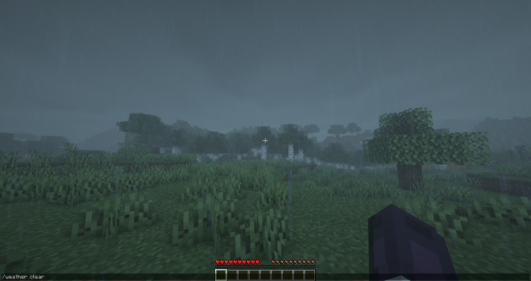 Come togliere la pioggia su Minecraft (anche permanentemente
