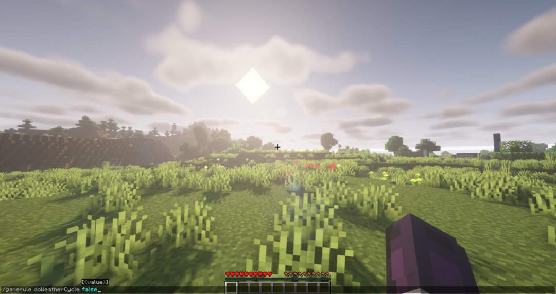 Come togliere la pioggia su Minecraft (anche permanentemente